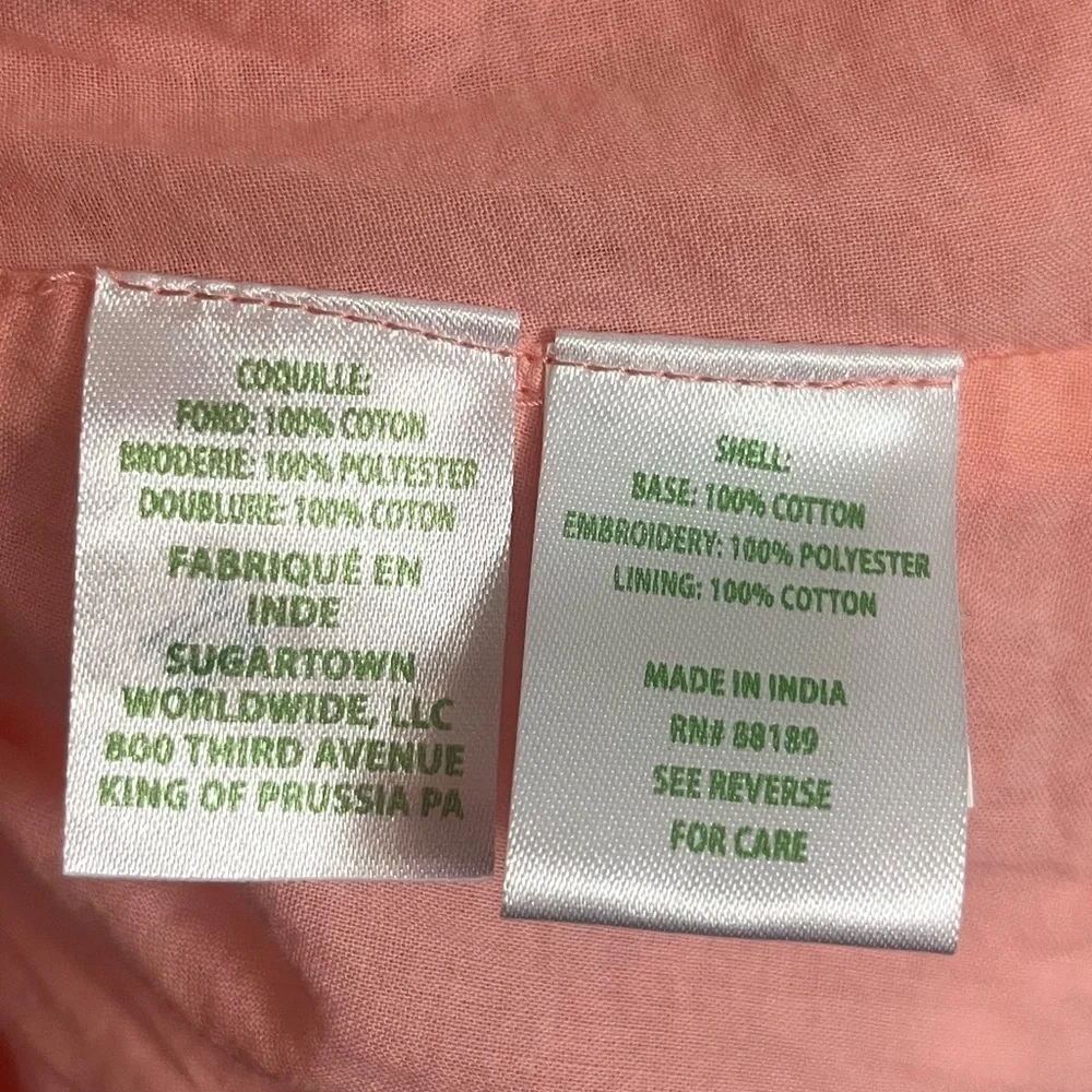 NEW Lilly Pulitzer Briela Eyelet Swing Cottagecore Dress Coral Pink Small - Picture 10 of 11